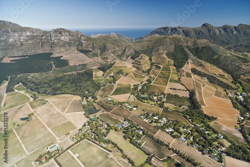 South Africa, Cape Town, aerial view of Tokai Forest photo