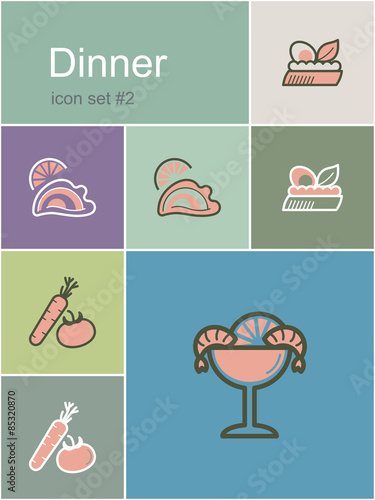 Dinner icons