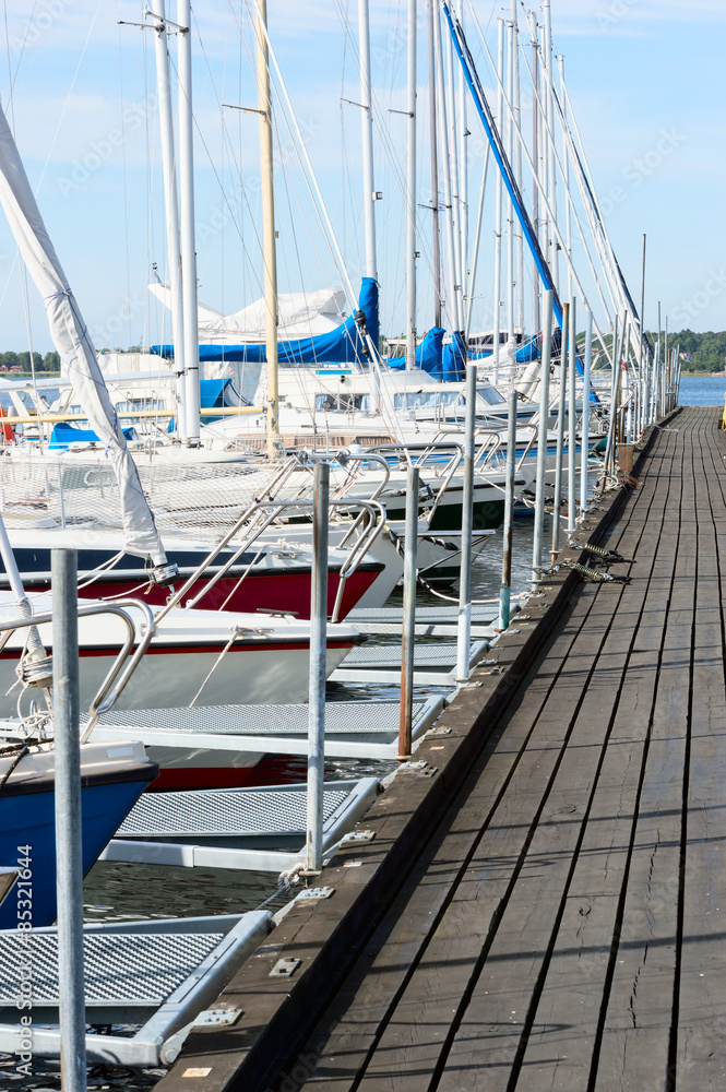 Fototapeta premium Marina in summer