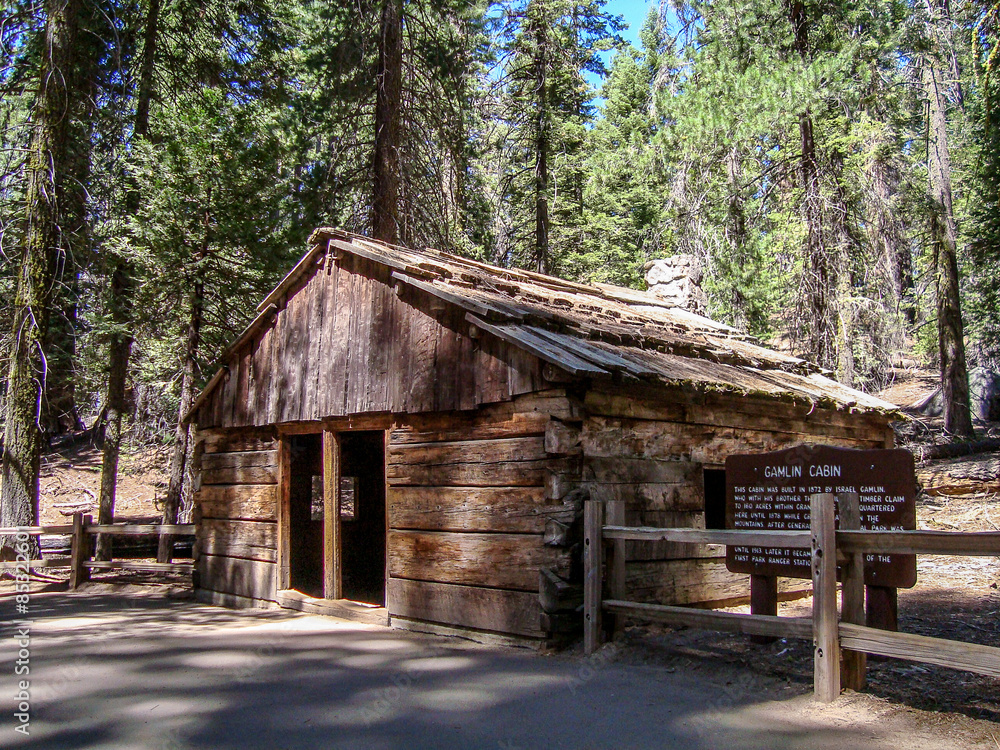 Sequoia National park, Gamlin cabin, California Sequoia National park, Gamlin cabin, California