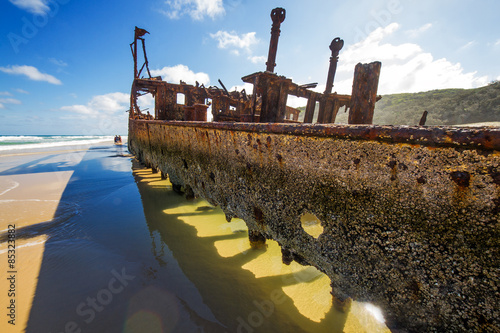 Maheno Ship Wreck - Fraser Island, UNESCO, Australia photo