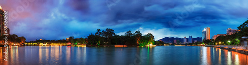 Wallpaper Mural Dramatic sky over a water park in Fuzhou,China Torontodigital.ca