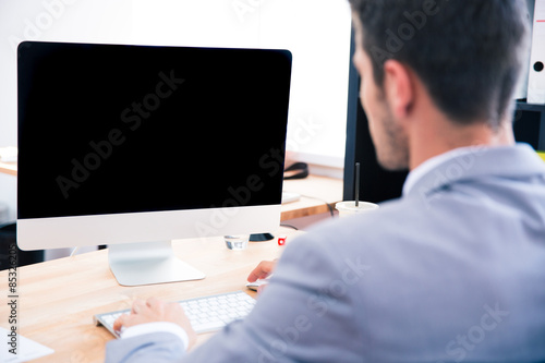 Businessman sitting at the table