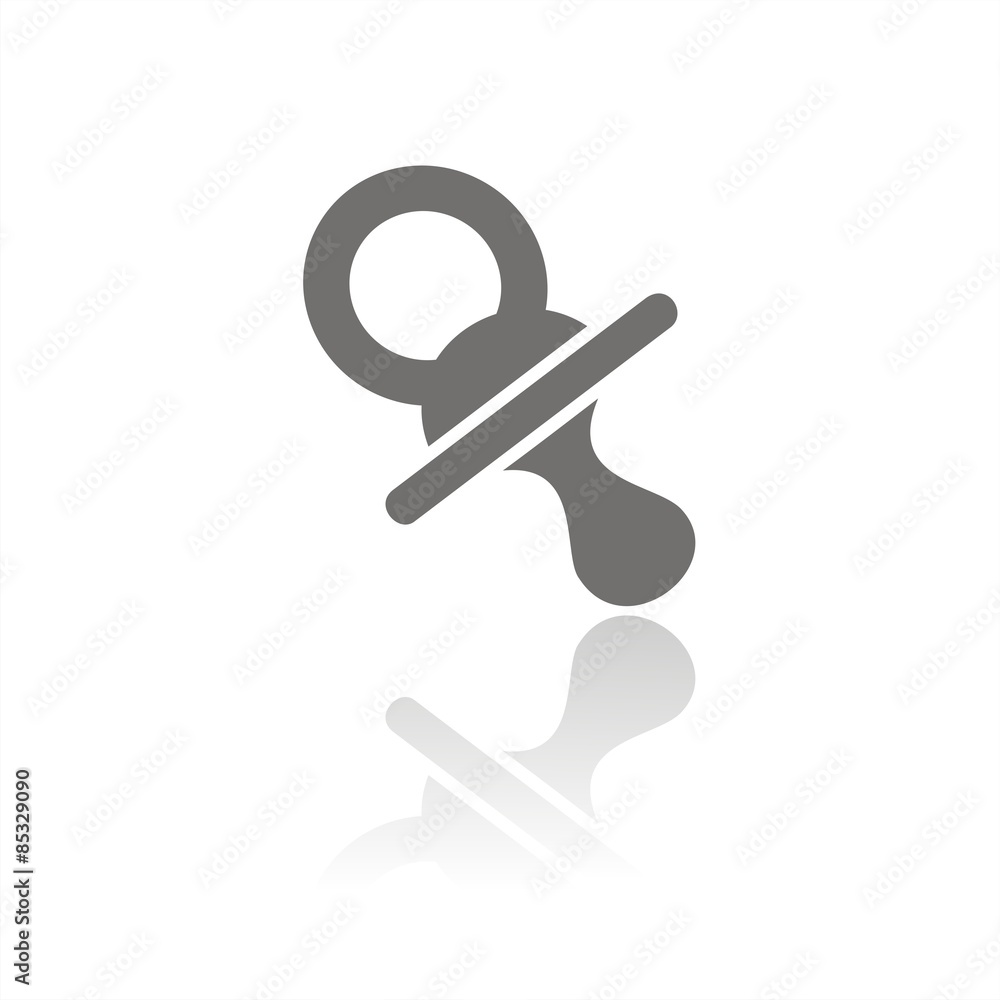 Icono chupete FB reflejo Icono chupete FB reflejo