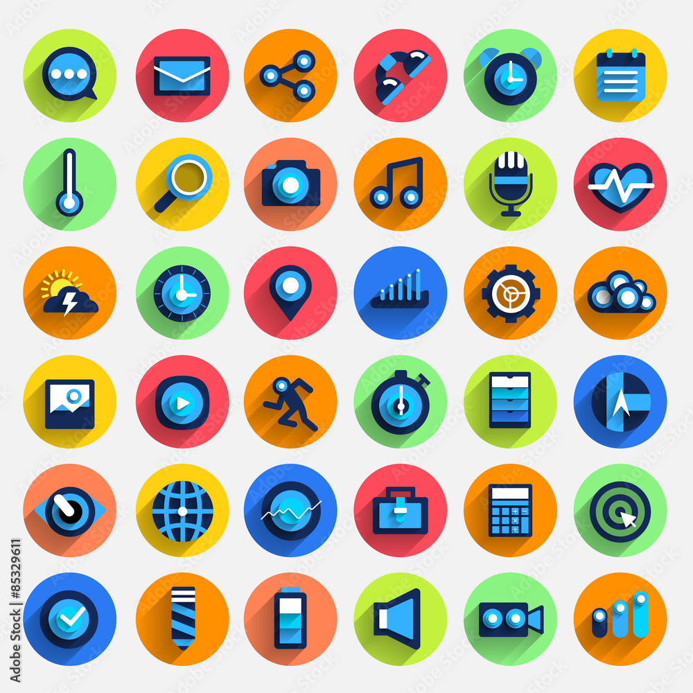 Smart watch and icon for use in application Smart watch and icon for use in application
