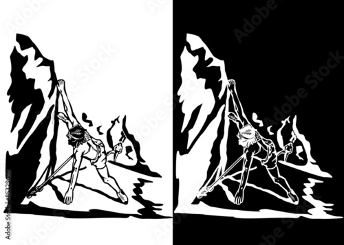 escalador montaña