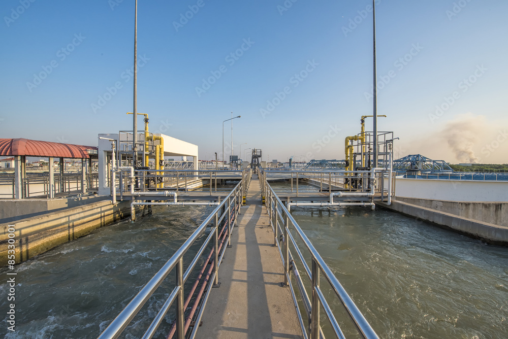 Intake water with Chemical addition process in Water Treatment P
