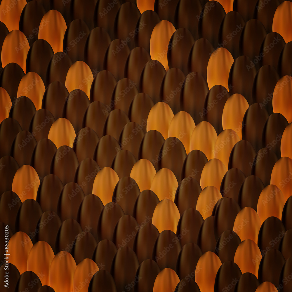 Fototapeta premium Snake Skin Scale Pattern - Vector Illustration