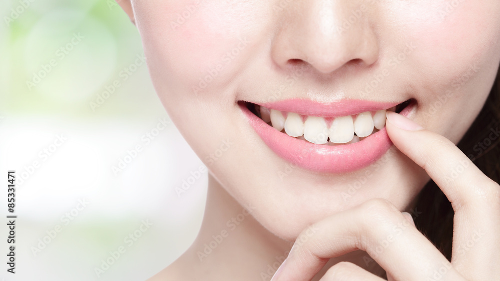 Fototapeta premium young woman health teeth