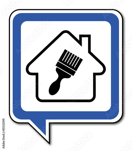 Logo maison et travaux.