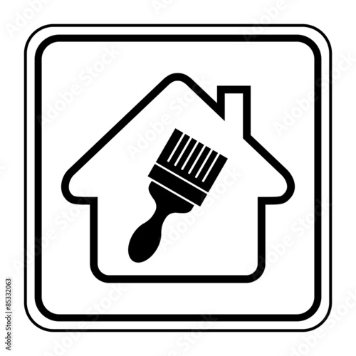 Logo maison et travaux.