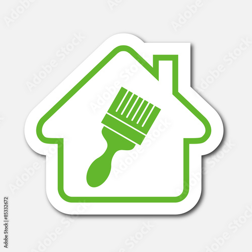 Logo maison et travaux.