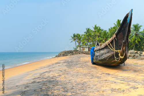 Fishing  Boat on Tropical beach