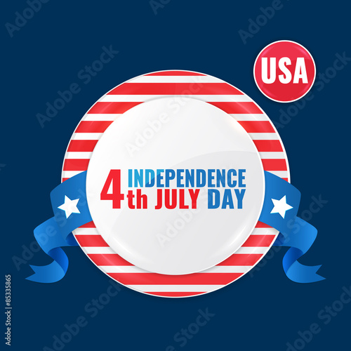 Vector USA independence day label, elements for your design.