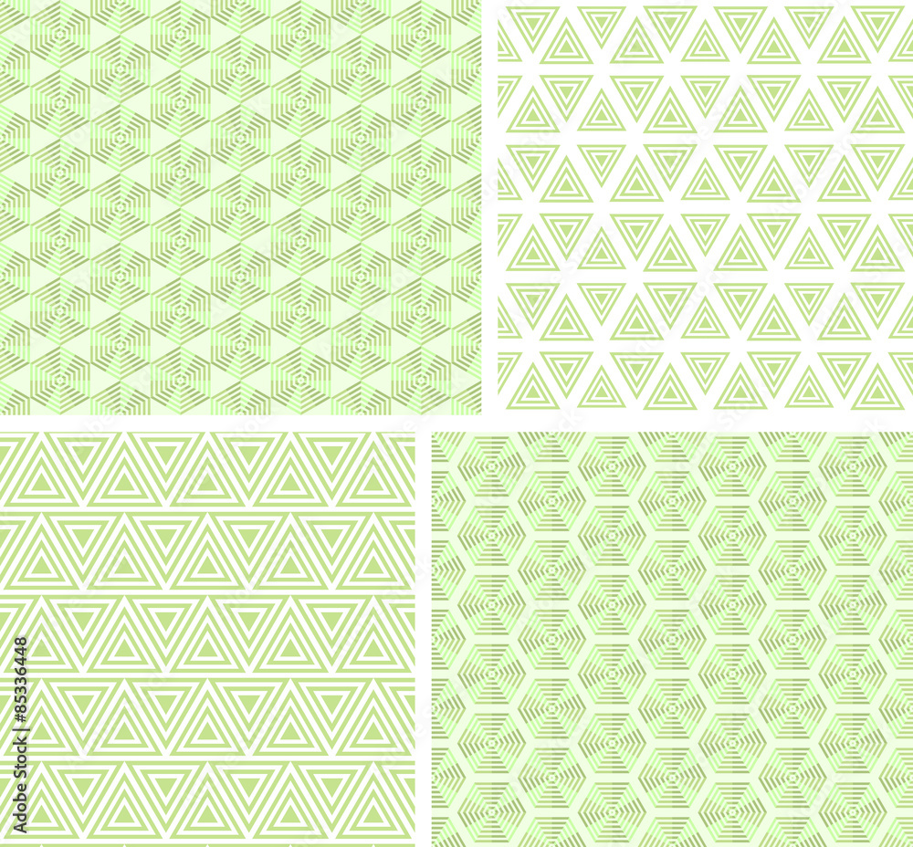 Set geometric patterns Set geometric patterns