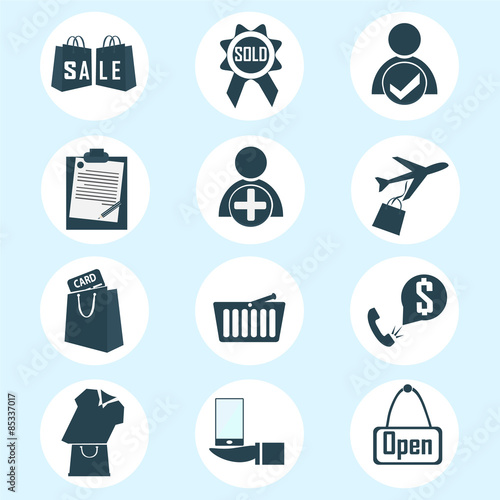 Shopping icon vector illustration
