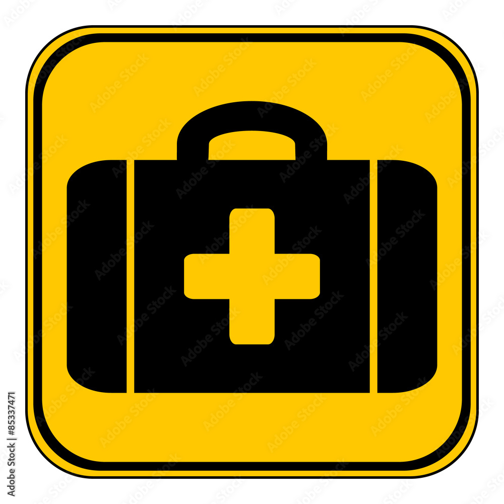 Fototapeta premium First aid button.