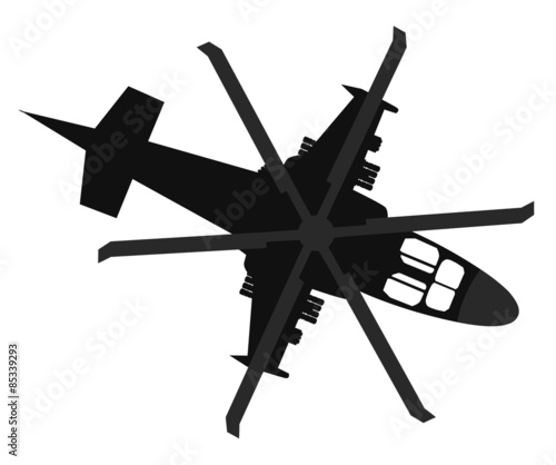 Helicopter icon. Top view