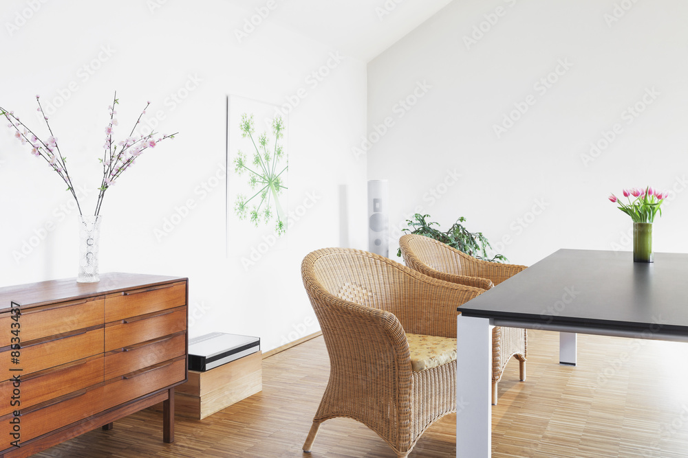 View of Dining room in a penthouse Stock Photo | Adobe Stock