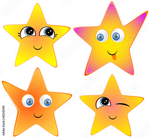 Funny, funny, smiling stars