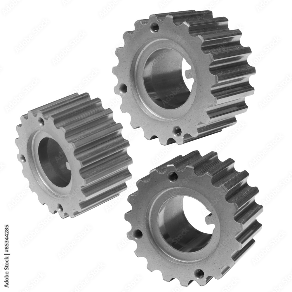 gears on a white background