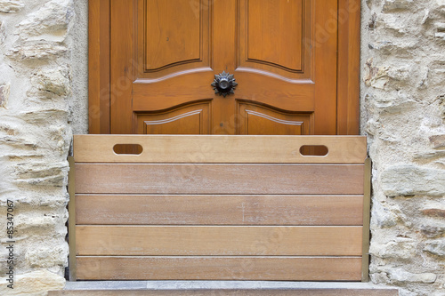 Door flood barrier