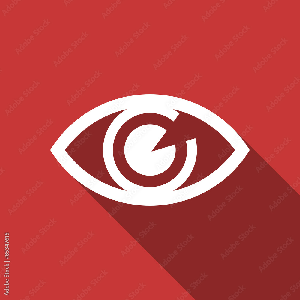eye flat design modern icon