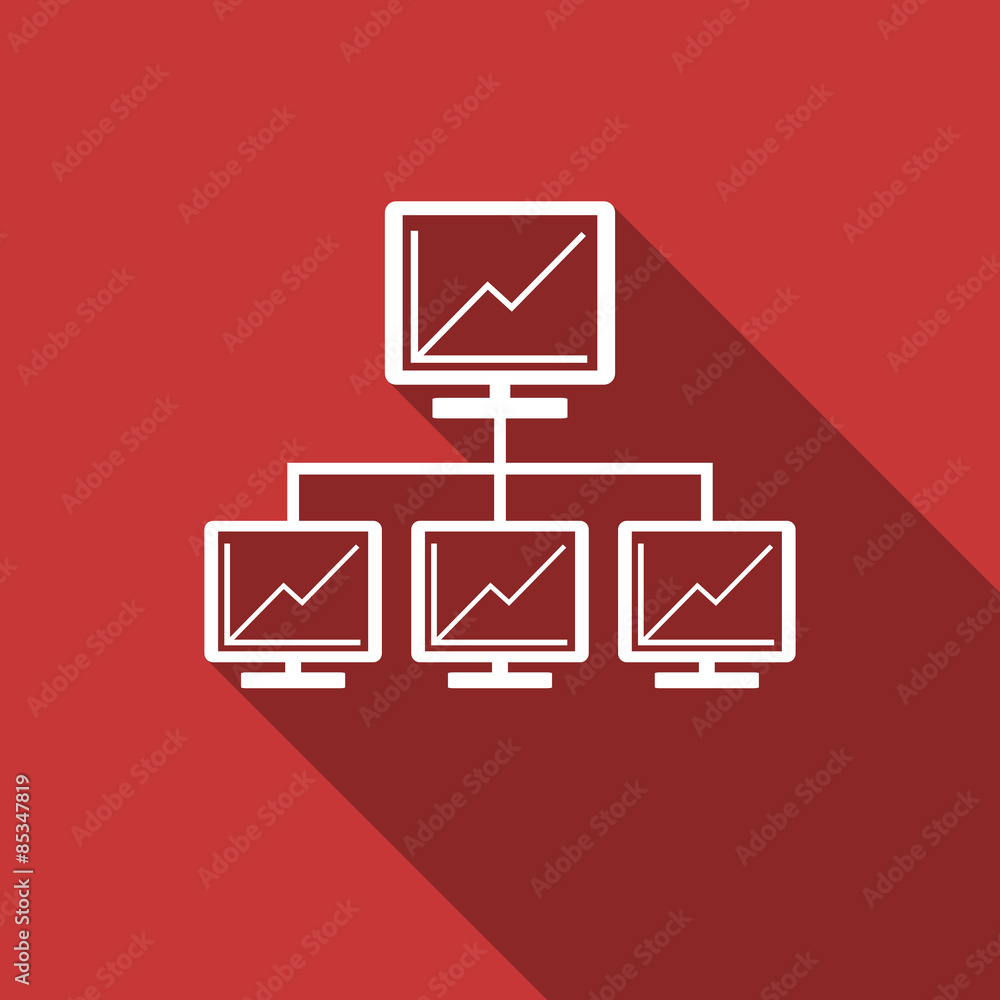 network flat design modern icon network flat design modern icon