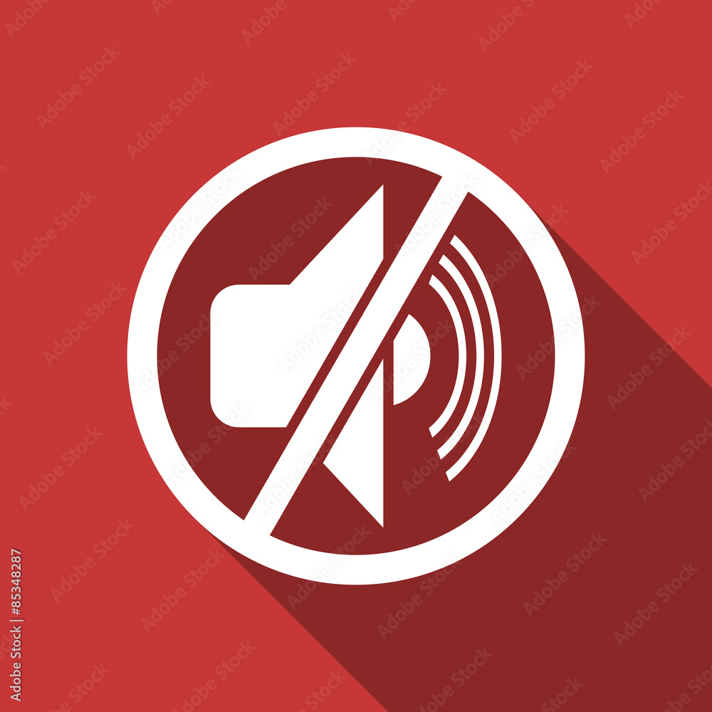 mute flat design modern icon mute flat design modern icon