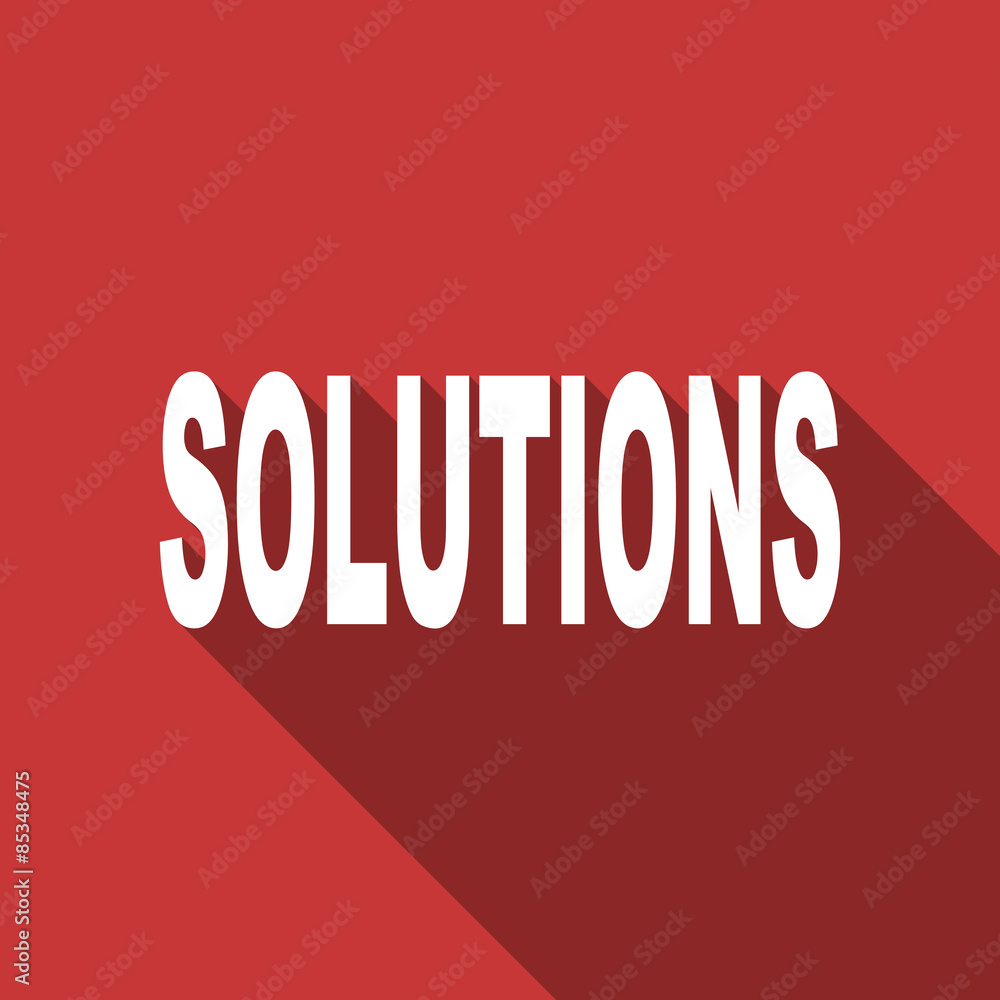 solutions flat design modern icon