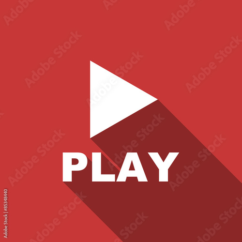 Free Download play flat design modern icon - GFXLoad