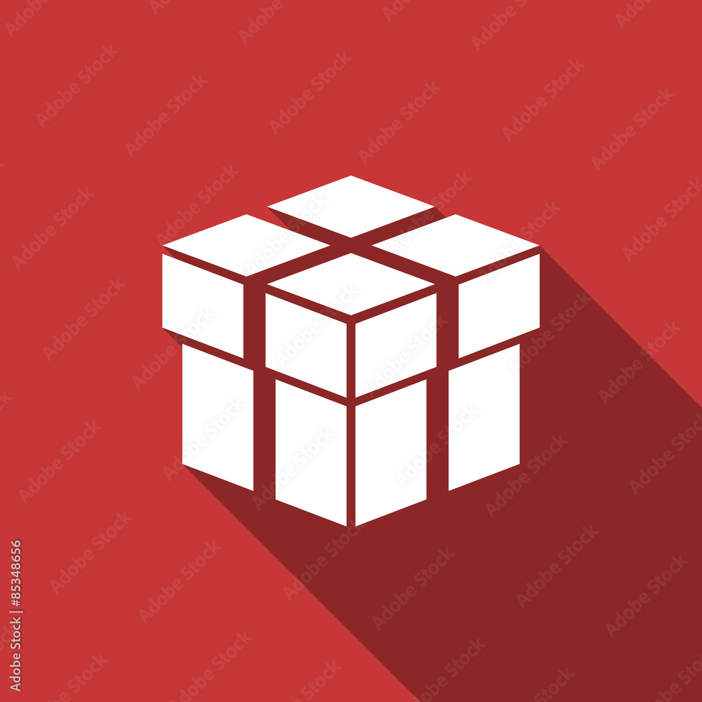 box flat design modern icon