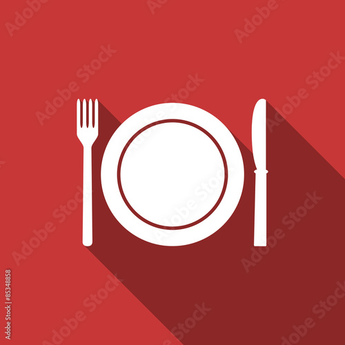 restaurant flat design modern icon