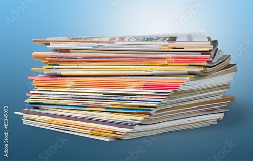 Magazine, stack, pile.