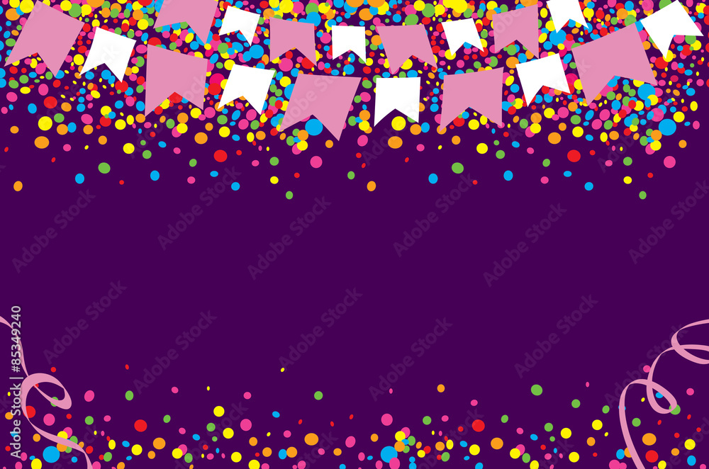 Happy June Festival with bright and colorful dots in the sky Happy June Festival with bright and colorful dots in the sky