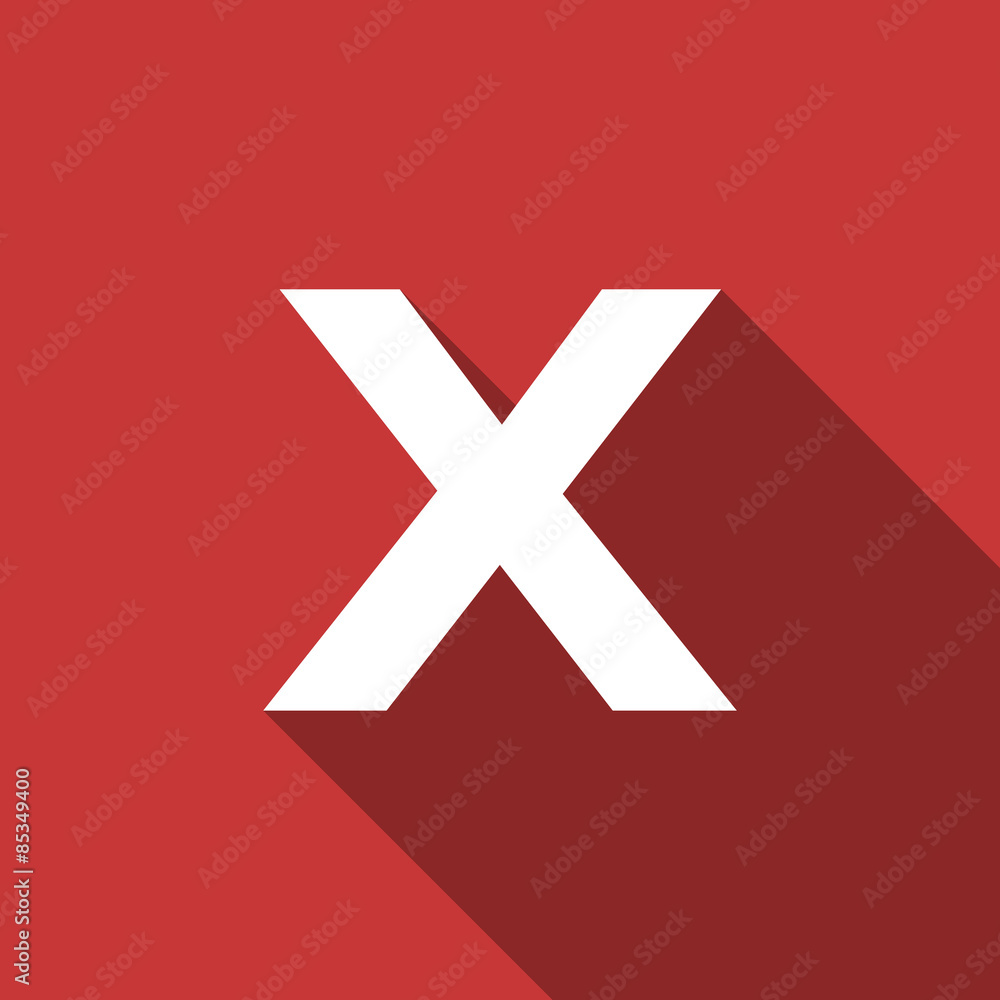 Fototapeta premium cancel flat design modern icon
