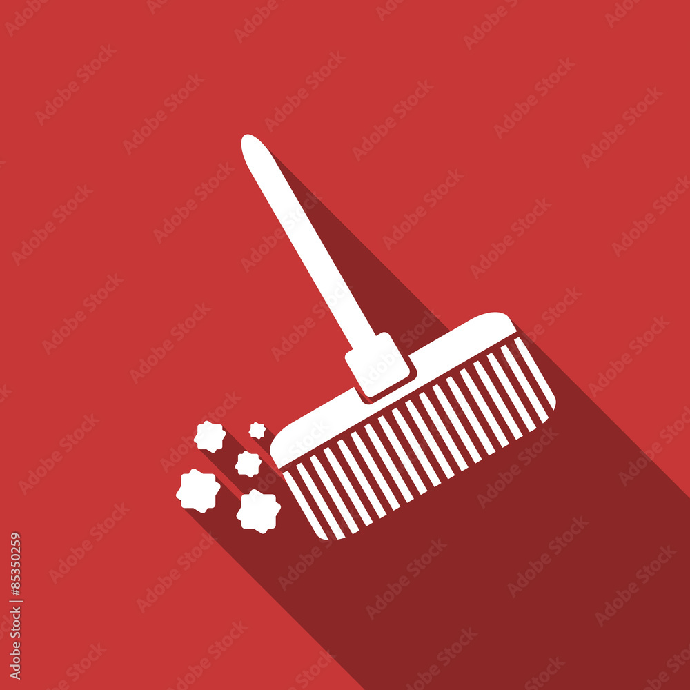 broom flat design modern icon broom flat design modern icon