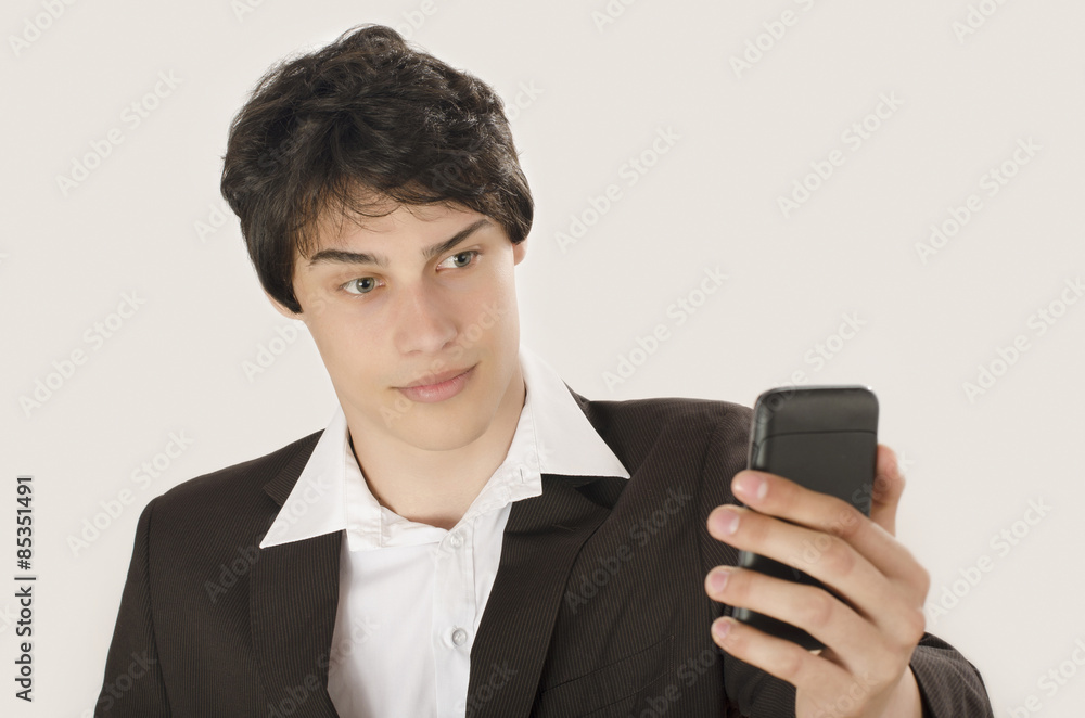 Happy businessman taking a selfie photo with his smart phone. Elegant man holding mobile phone. Happy businessman taking a selfie photo with his smart phone. Elegant man holding mobile phone.