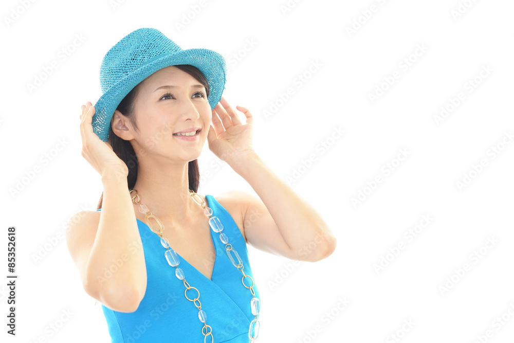微笑む美しい女性