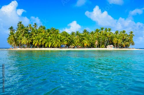 Tropical Island with paradise beach