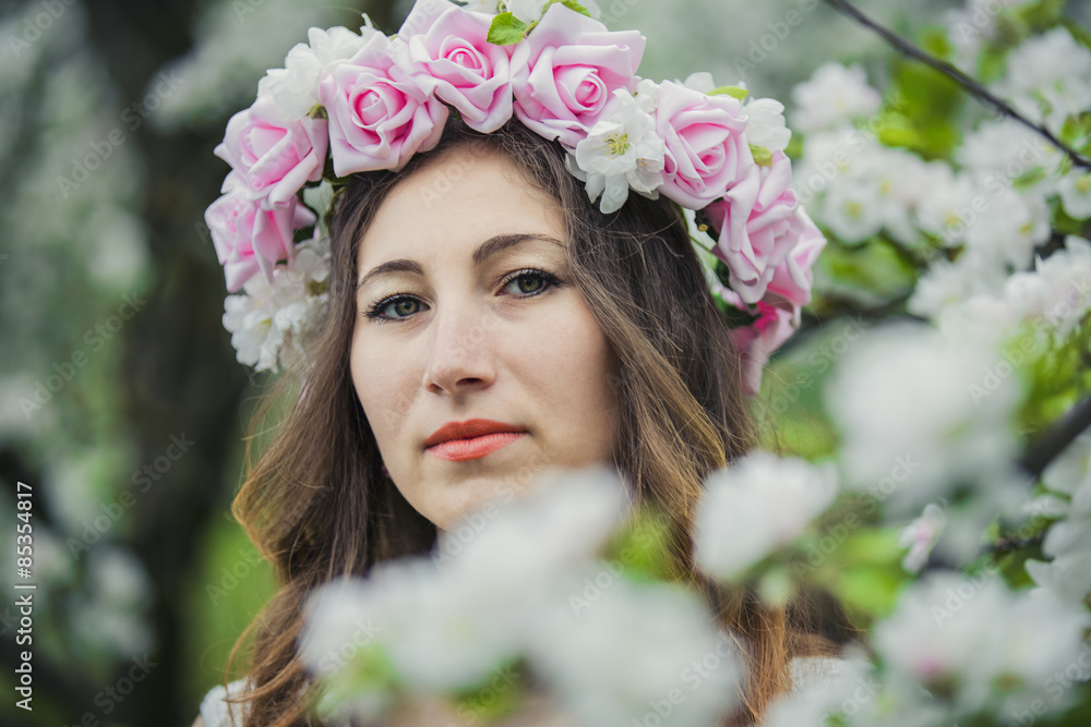 Girl in the garden Girl in the garden