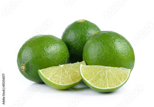 lime on white background