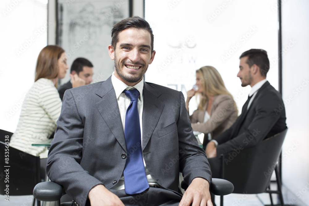 Portrait of confident businessman in boardroom Portrait of confident businessman in boardroom