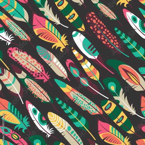 Colored Feathers