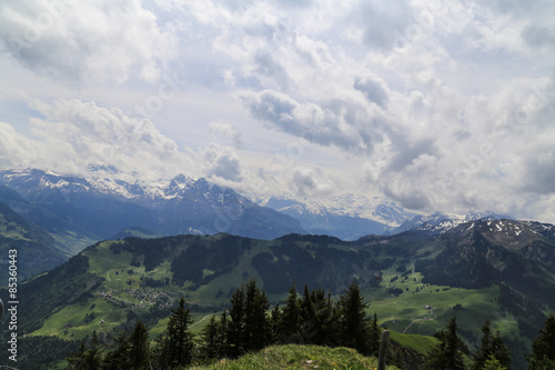 the landscape in the alps, switzerland © luckybai2013