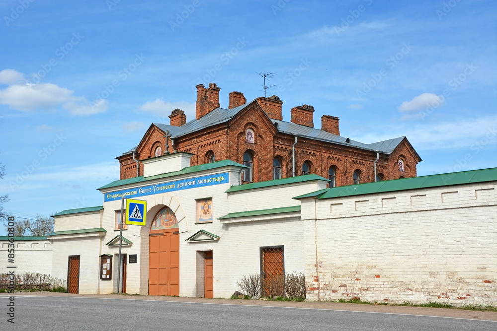 Dormition convent in Staraya Ladoga on May 08, 2015