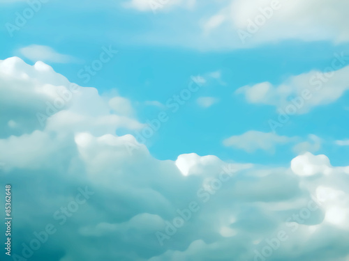 cloud vintage with median noise style