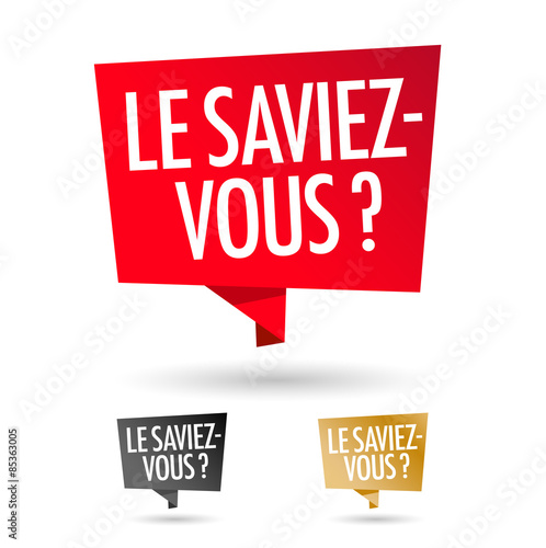 Le saviez-vous ?