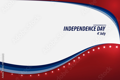 Vector Illustration of a Independence Day Design.