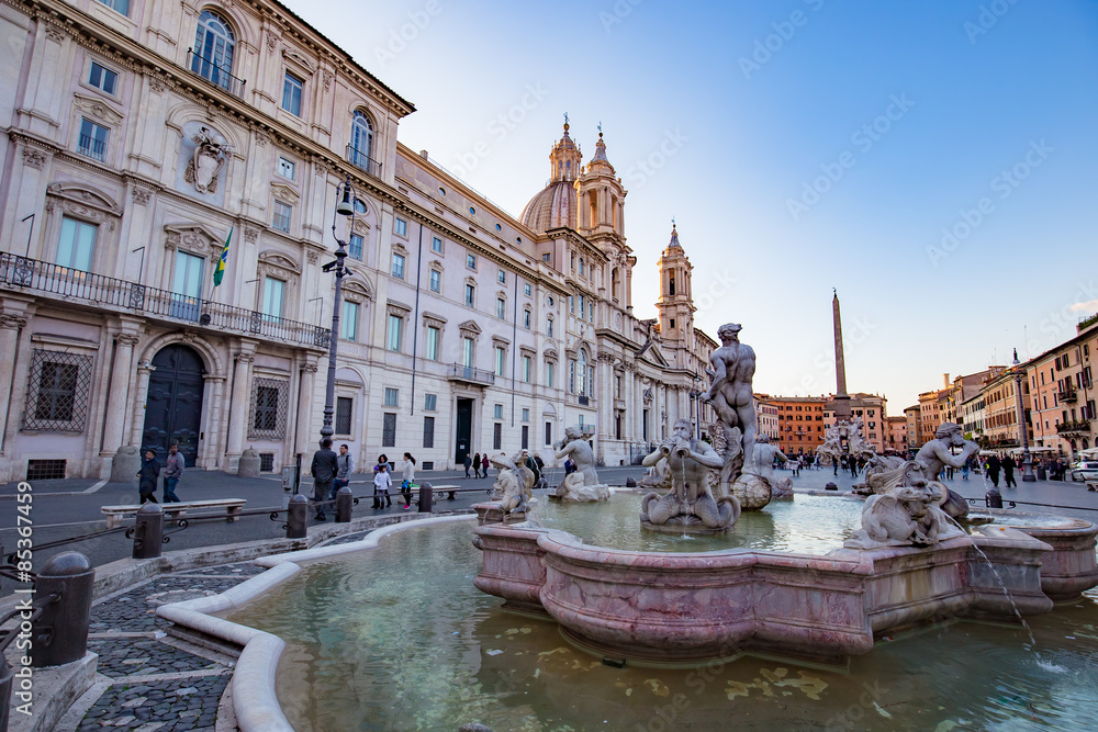 Piazza Navona landmark of Rome, Italy